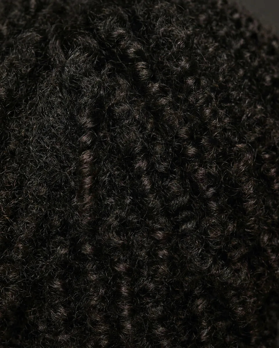 Cabello muy rizado antes de usar Climaplex: seco y encrespado