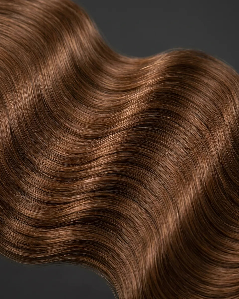 Cabello ondulado después de usar Climaplex: definido y con brillo